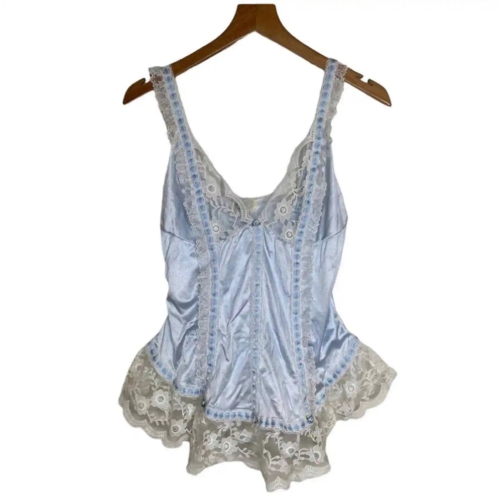 Dreamy vintage silk lace top